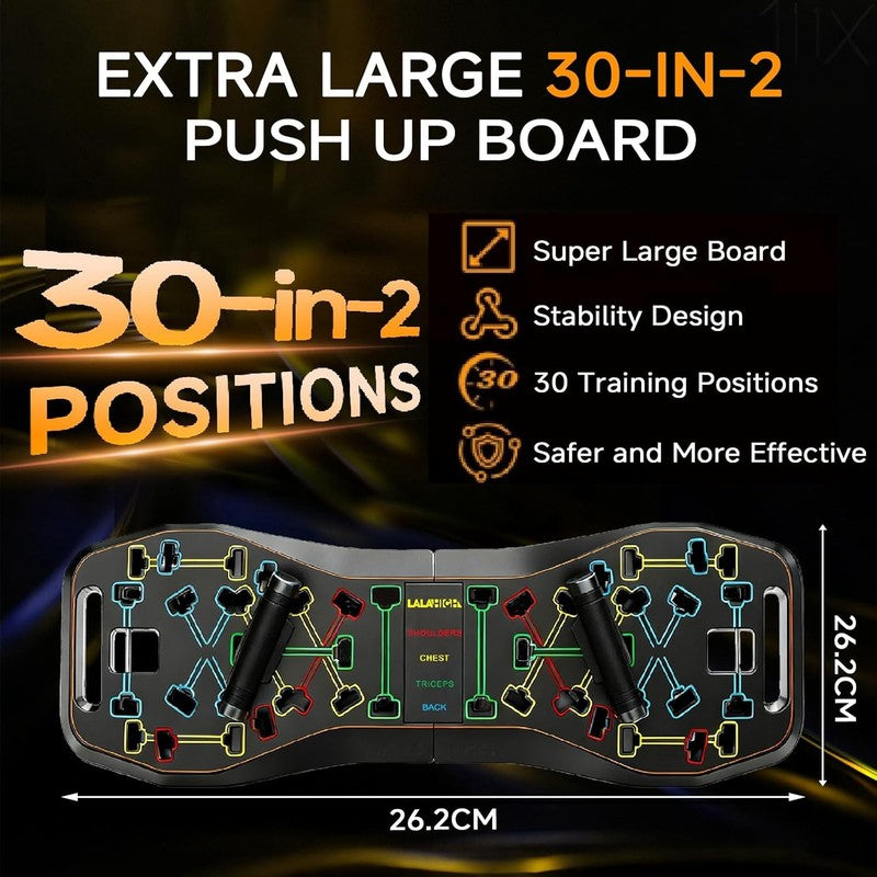 36-in-1 Push Up Board Home Gym w/ Ab Roller Resistance Bands Foldable9