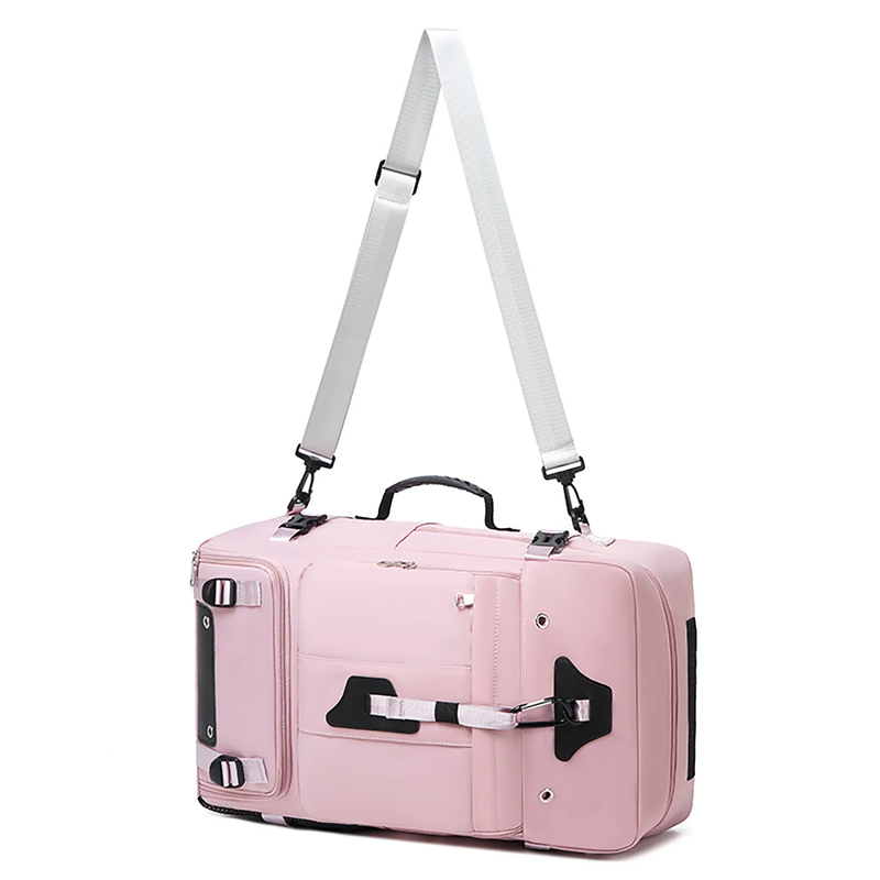 50L Travel Backpack Waterproof Extra Large Laptop Hiking Business Pink1