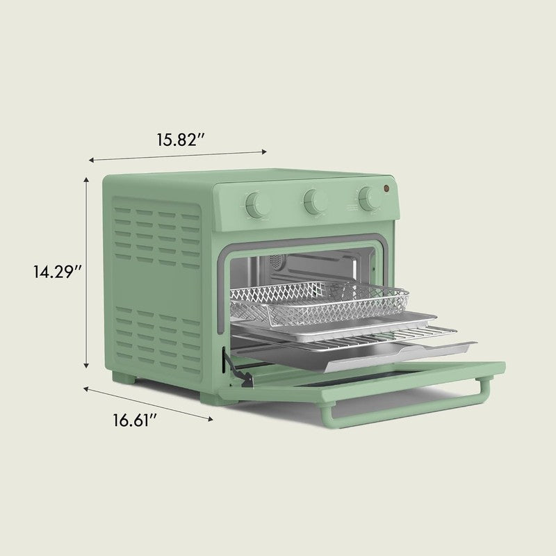 Air Fry Toaster Oven 1700W 7 Presets Dishwasher Safe Trays Seaglass7