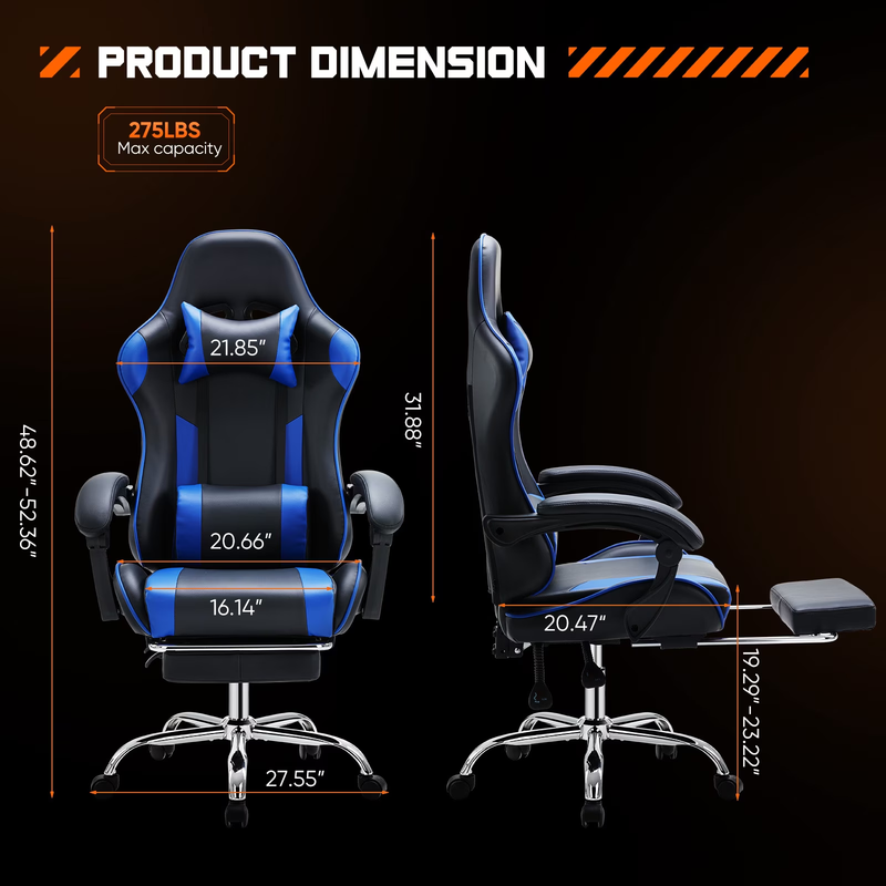 Comfort Gaming Chair, Ergonomic Design, Adjustable Features, Home Offfice Chair,2