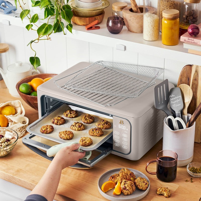 Drew Barrymore Infrared Air Fryer Toaster Oven 9-Slice 1800W Porcini Taupe1