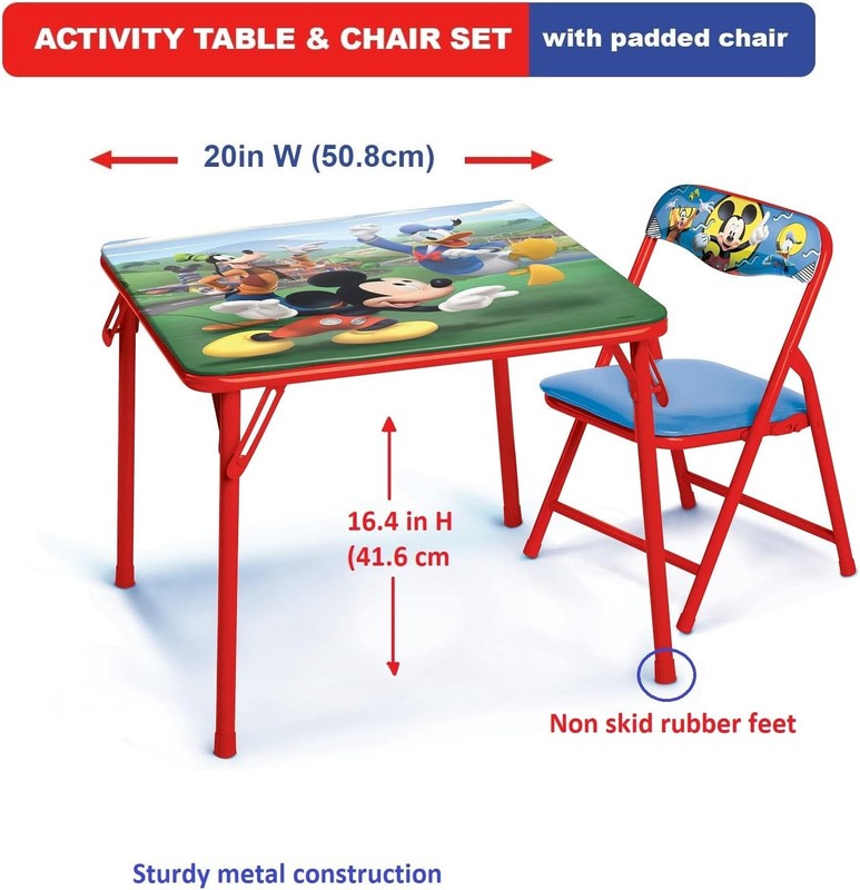 Toddler Table & Chair Set 24–48M 1 Table 1 Chair 70lb Weight Limit1