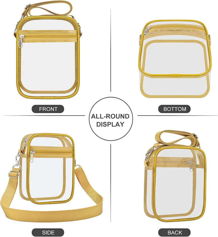 Clear Stadium Approved Crossbody Bag Transparent Messenger Bag Unisex6