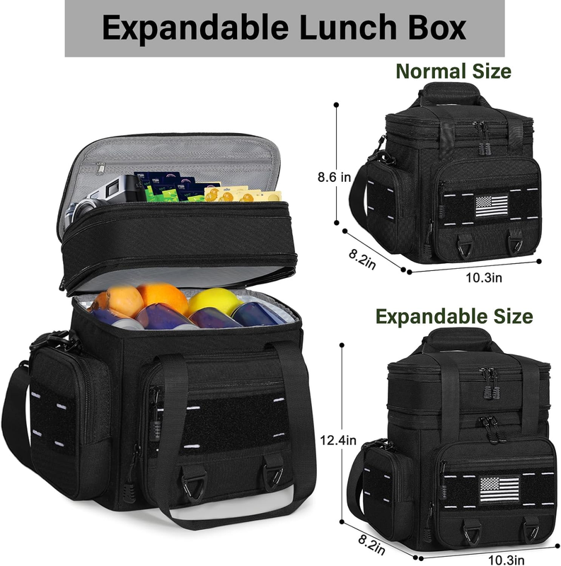 xpandable Tactical Insulated Lunch Box 16L Blue Leakproof Cooler Bag Heavy Duty4
