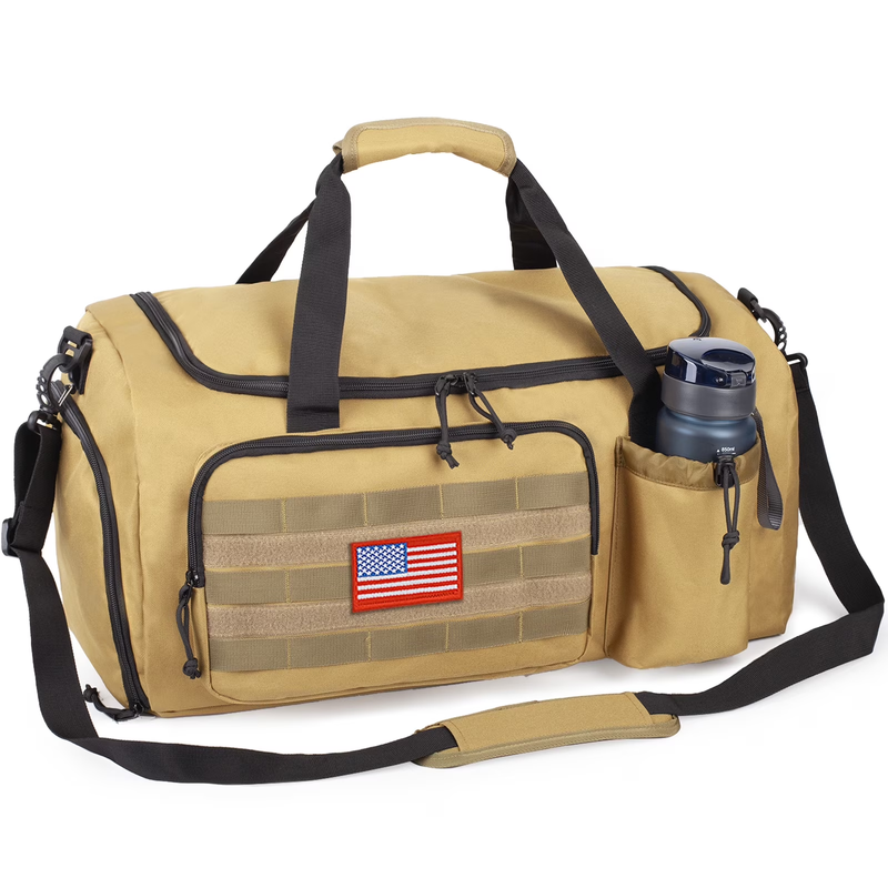 2 In 1 Gym Duffle Bag 60L Convertible Travel Bag Shoes Compartment Luggage0