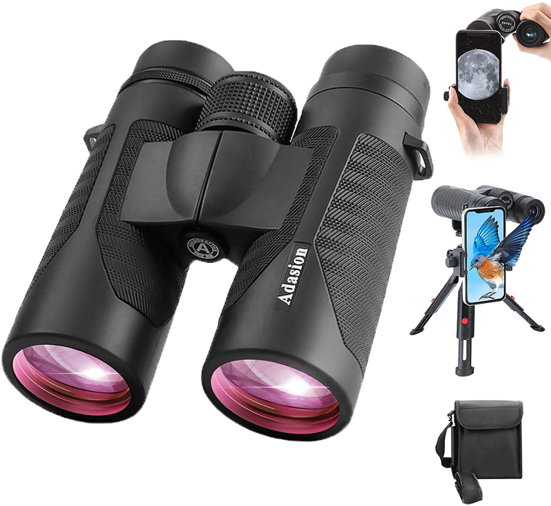 High-Powered 12X42 HD Binoculars with Tripod & Phone Adapter for Outdoor Adventu8