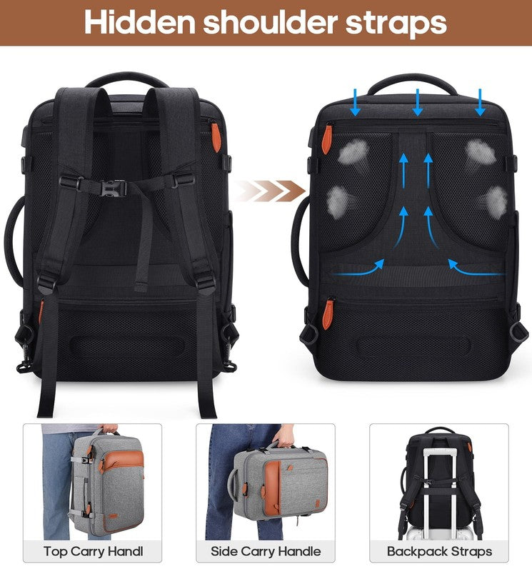 Travel Backpack 42L Carry On Flight Approved Expandable Waterproof4