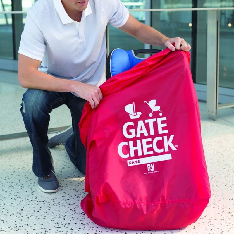 Universal Gate Check Travel Bag for Stroller & Car Seat – XL Red3