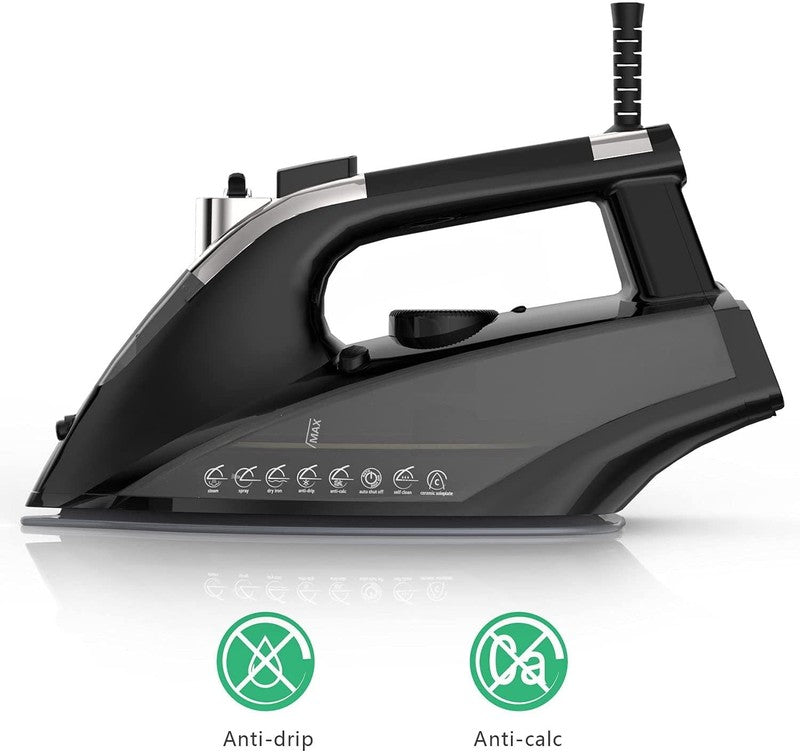 1800W Steam Iron w/ Rapid Heat, Ceramic Soleplate, Self Cleaning & Auto Off6
