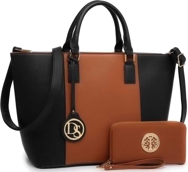 Large Satchel Purse Handbag for Women Shoulder Work Tote Bag with Wallet10