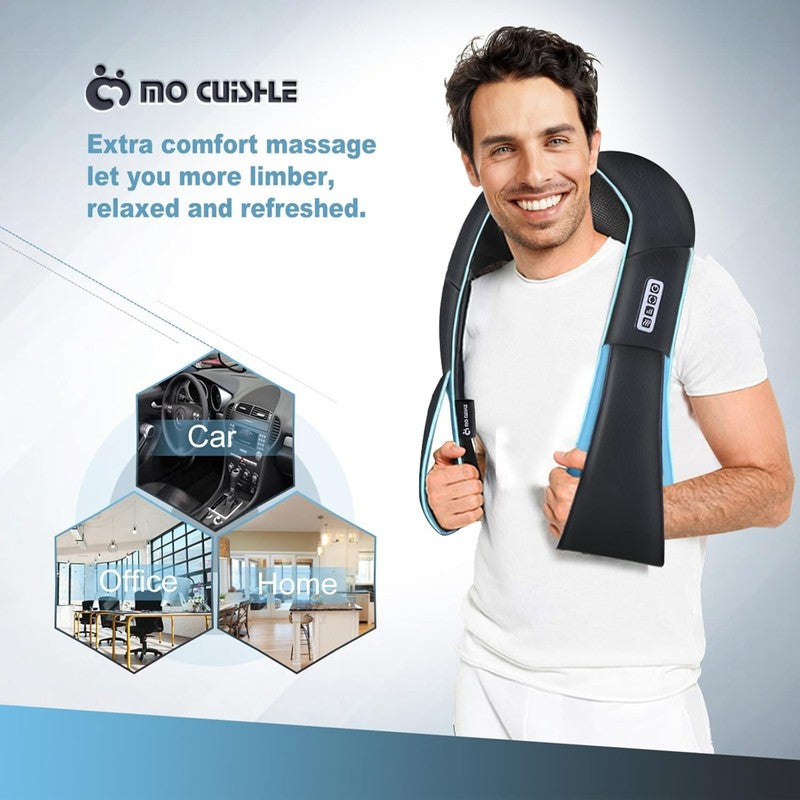 Shiatsu Neck Back Shoulder Massager w/ Heat 4D Deep Tissue Kneading1