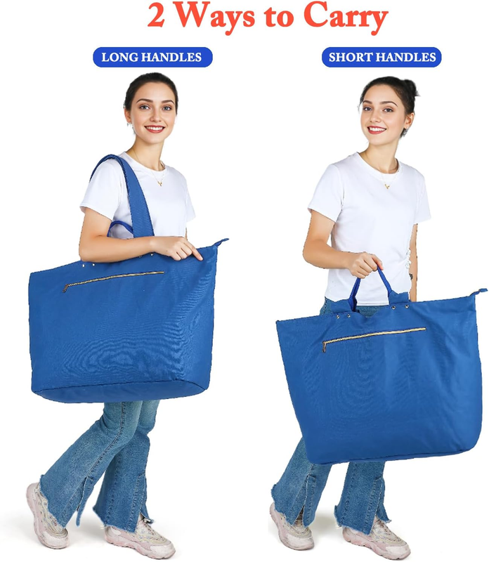 Beach Tote Bag Waterproof Sandproof Large Canvas Pool Cruise Essentials5