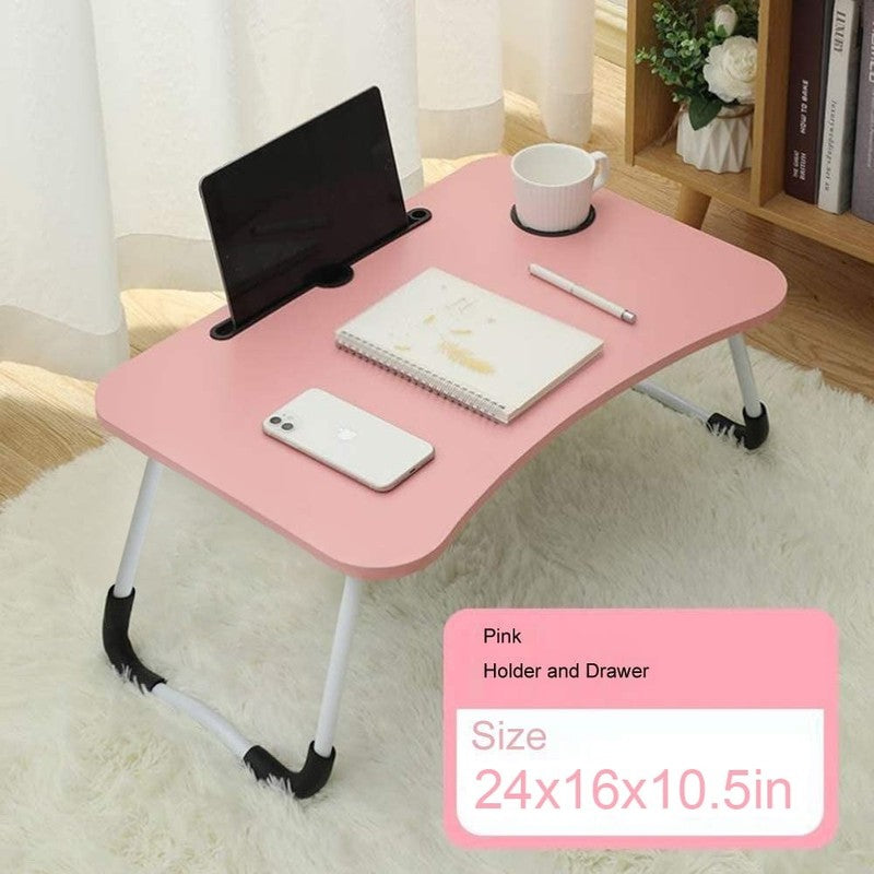 Laptop Desk Foldable Bed Tray Table Stand for Bed/Sofa Couch Floor Pink5