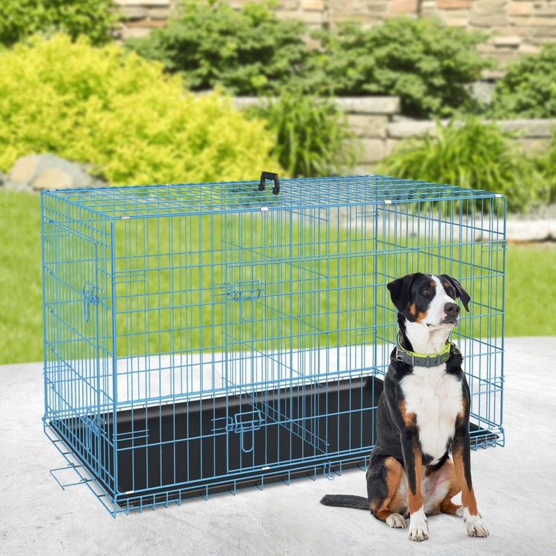 Large 36" Pet Cage with Plastic Tray and Handle1