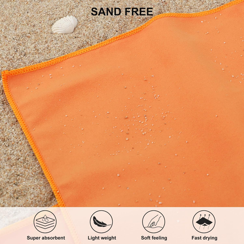 Microfiber Travel Towel Quick Dry Super Absorbent Gym Camping Compact4