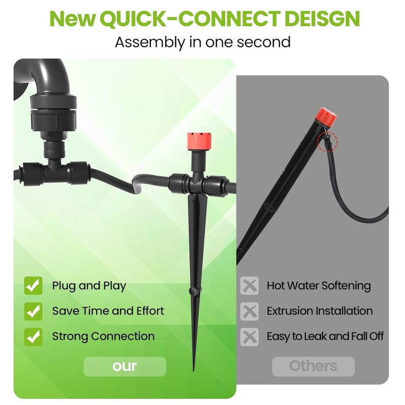 50 FT Drip Irrigation Kit for Garden, Lawn & Greenhouse with Quick Connectors1