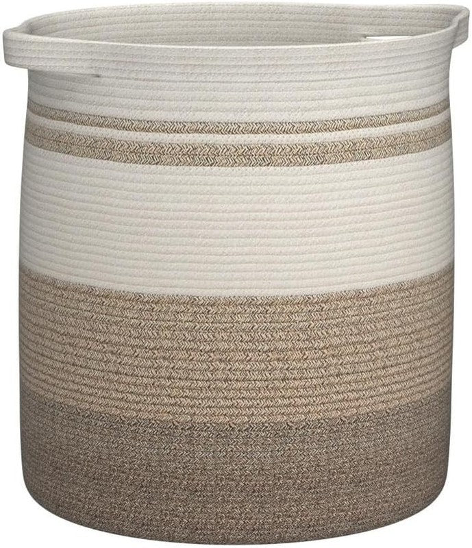 80L Laundry Hamper with Handles, Woven Storage Basket for Clothes, Toys, Blanket3