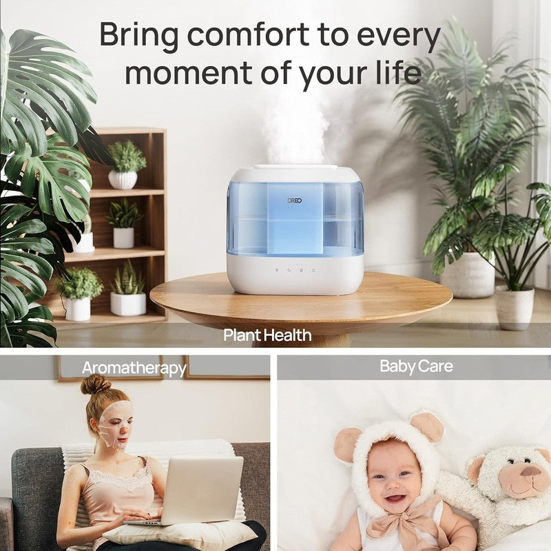 Humidifier 4L Top Fill Cool Mist w/ Diffuser Nightlight for Home Baby Room6