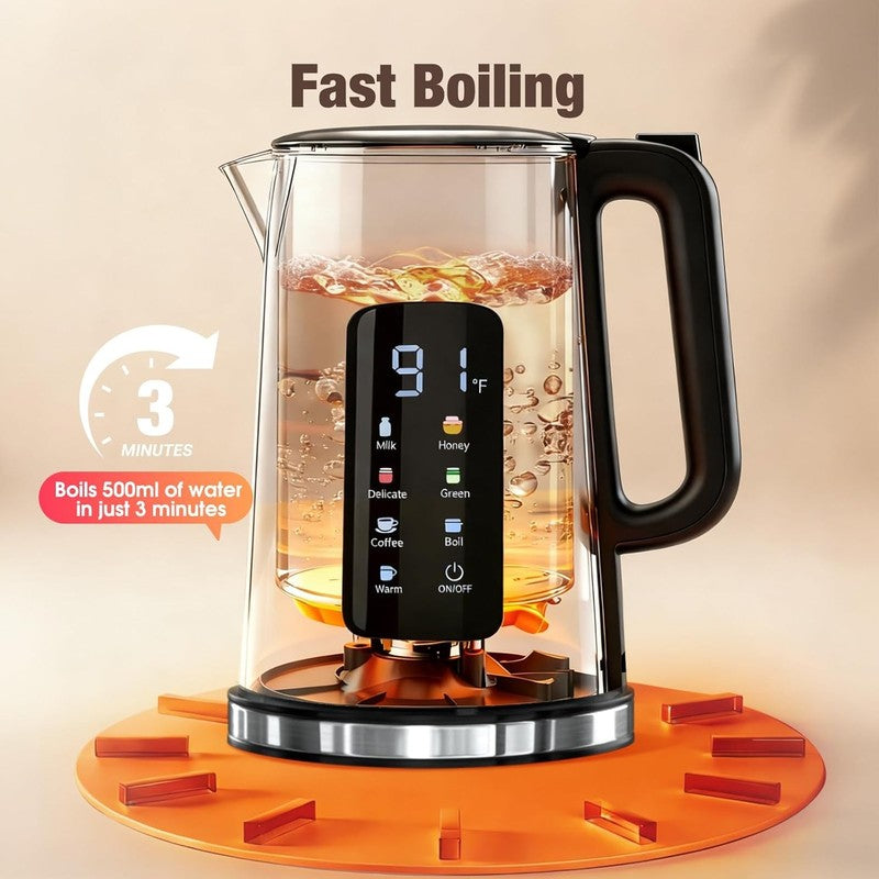 Electric Kettle 1.7L Touch Screen 6 Temp STRIX Auto Shut Off Double Wall4