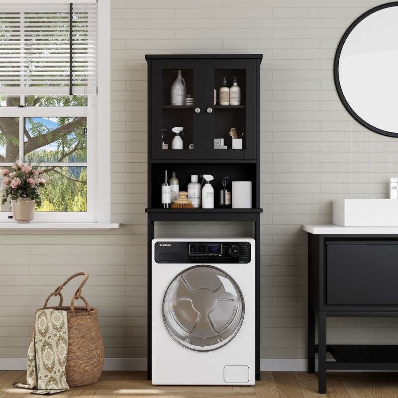 over the Toilet Storage Cabinet Bathroom Shelves Organizer Space Saver Freestand4