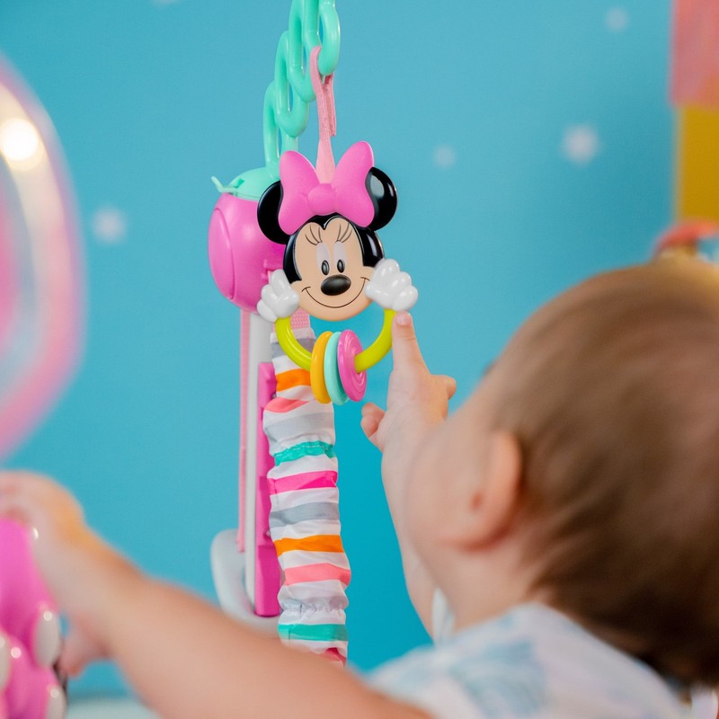 Disney Baby Minnie Mouse Forever Besties Infant Activity Center Jumper, Pink, Un9