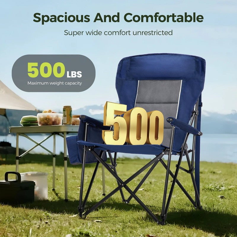 2-Pack Oversized Camping Chair Heavy Duty High Back Camping Chairs 500Lbs Capaci4