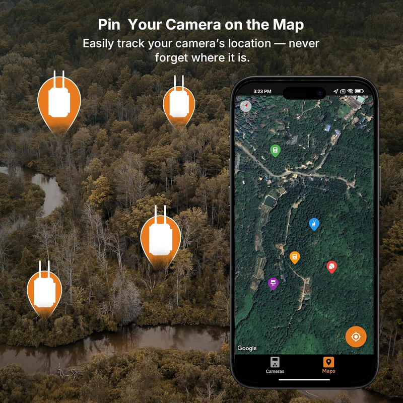 E8 2.0 WiFi Bluetooth Trail Camera 4K 64MP Night Vision Motion Cam6