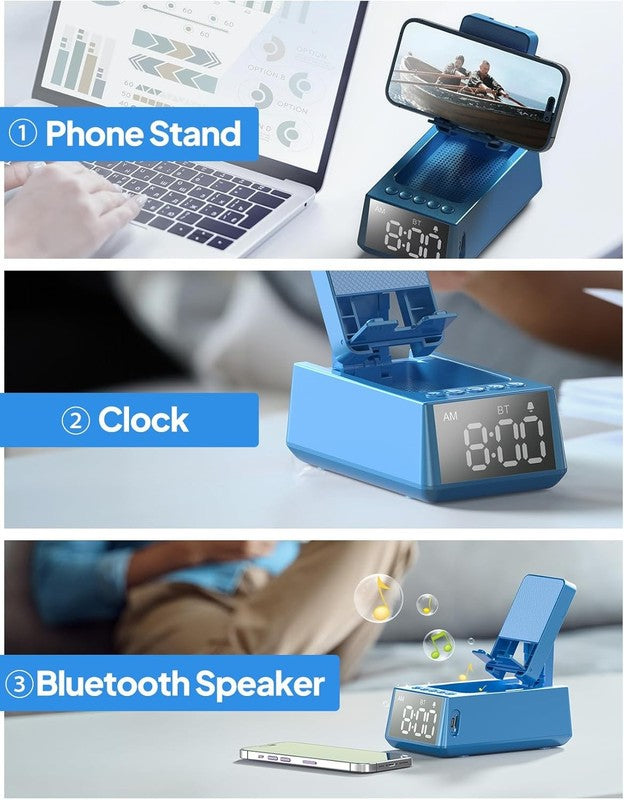 Bluetooth Speaker & Cell Phone Stand, HD Sound, Anti Slip Base, Unique Gift3