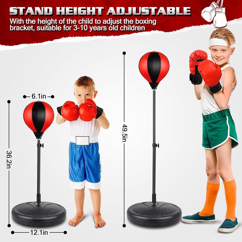 Punching Bag for Ages 3 4 5 6 7 8+ Years Old Kids, Boxing Bag Set Toy with Boxin2