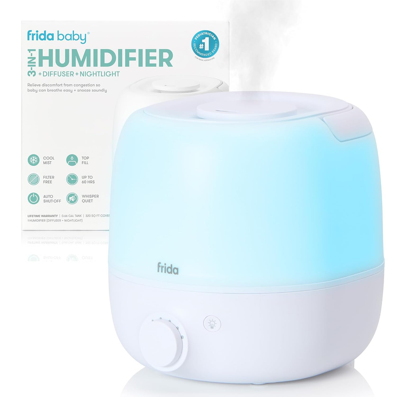 3-In-1 Cool Mist Humidifier for Large Rooms, Top Fill Humidifier for Bedroom, Al0