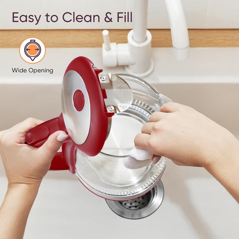 Electric Kettle, No Plastic Filter & Spout, Tea Kettle & Hot Water Boiler for Co7
