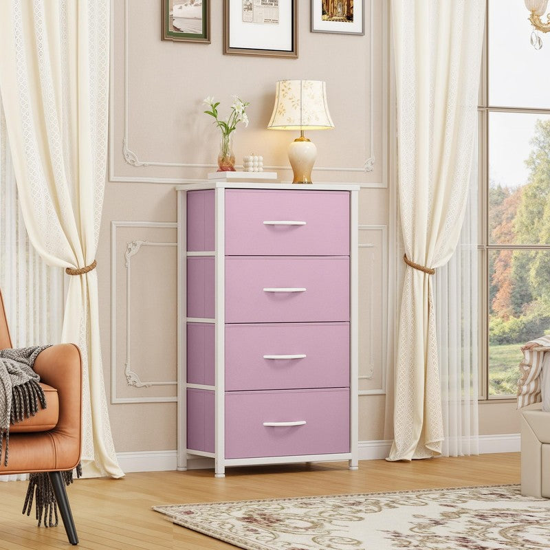 Dresser for Bedroom with 4 Drawers, Storage Drawer Organizer, Wide Chest of Draw5