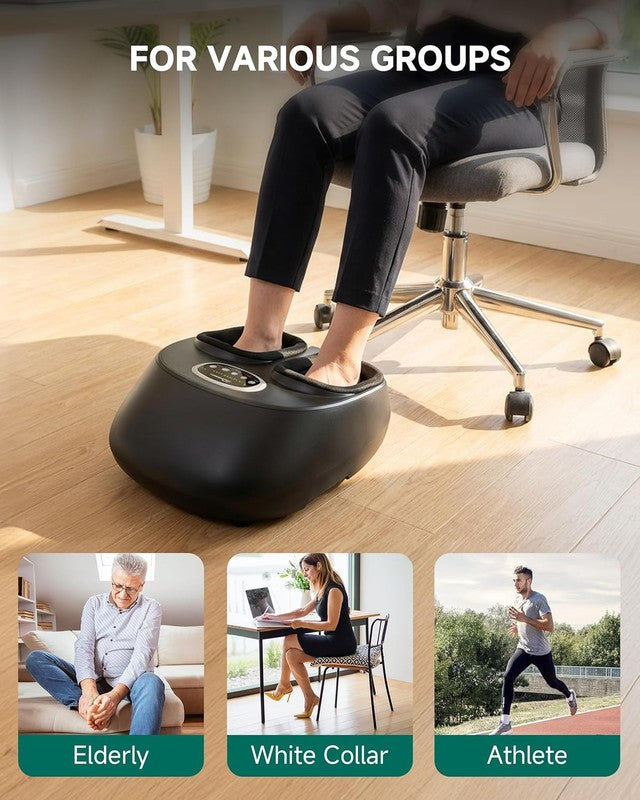 Shiatsu Foot Massager w/ Heat Kneading Compression for Pain Relief Size 137