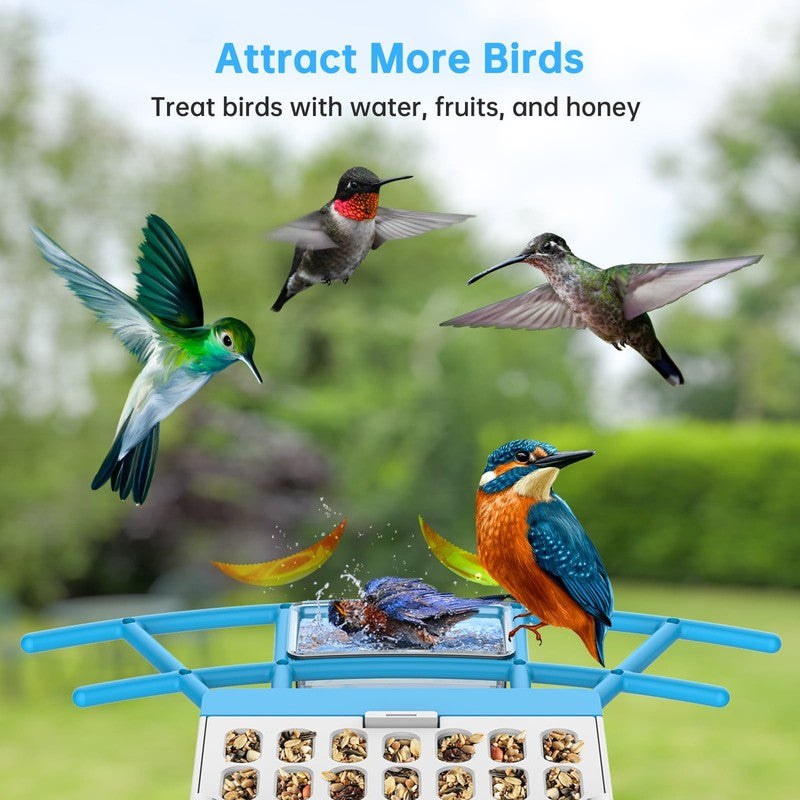 Smart Bird Feeder with Camera: Solar Powered Birdhouse with AI Recognition, Wire7