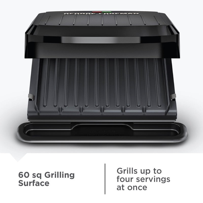 4 Serving Non Stick Removable Dishwasher Safe Plates Grill & Panini Maker3