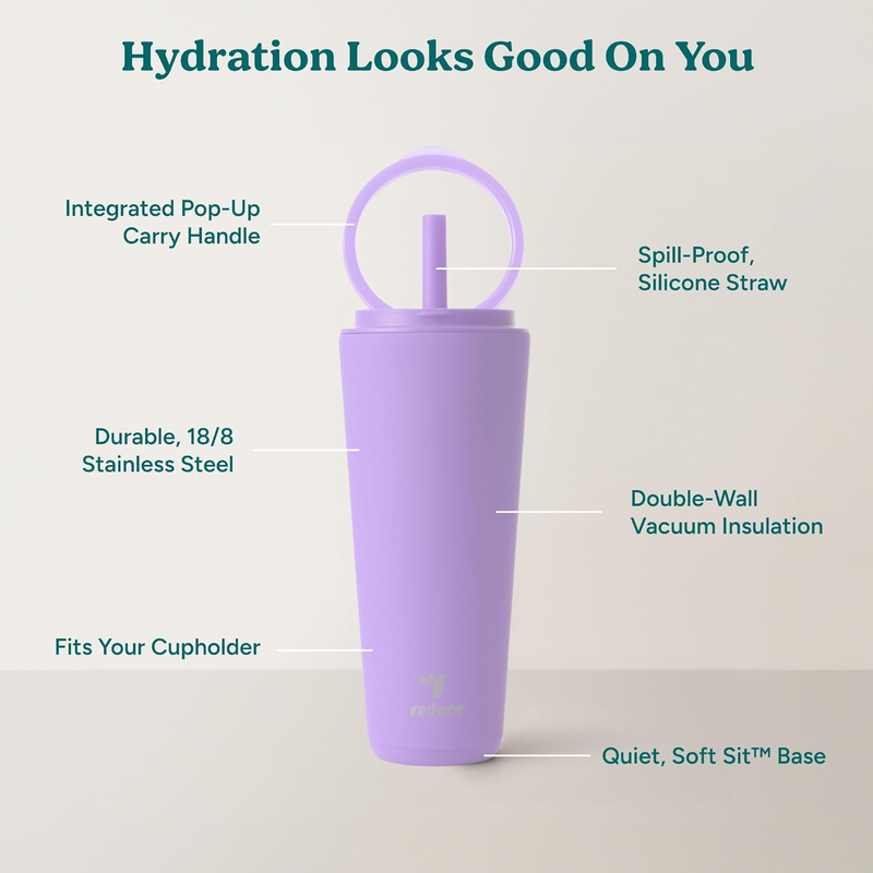 32oz Stainless Insulated Tumbler Spill Proof Flip Lid Cold 32H2