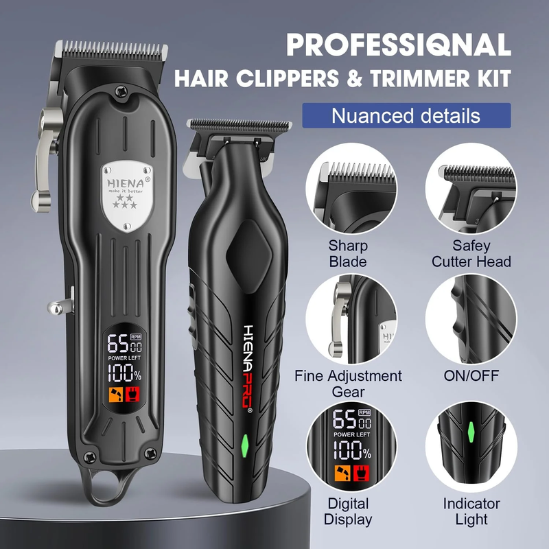 Hair Clipper Set for Men, Professional Hair Clippers Men Cordless Hair Cutting K4