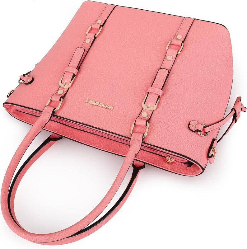 3PCS Purses for Women Tote Bag and Wallet Set Shoulder Satchel Handbags2