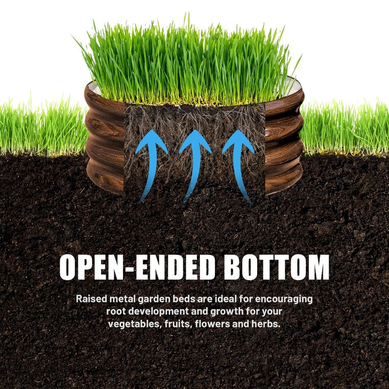 Galvanized Raised Garden Bed, 2Pcs 2X2X1Ft Outdoor Raised Beds Kit for Vegetable3