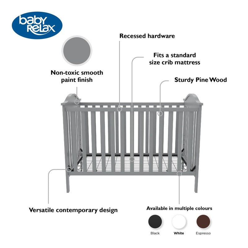 Adele 3-In-1 Convertible Crib, Light Gray10