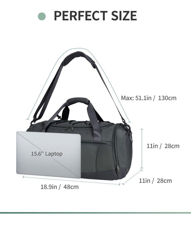 Gym Bag for Men Large Capacity Duffel Bags with Shoe Compartment Tote with Troll2