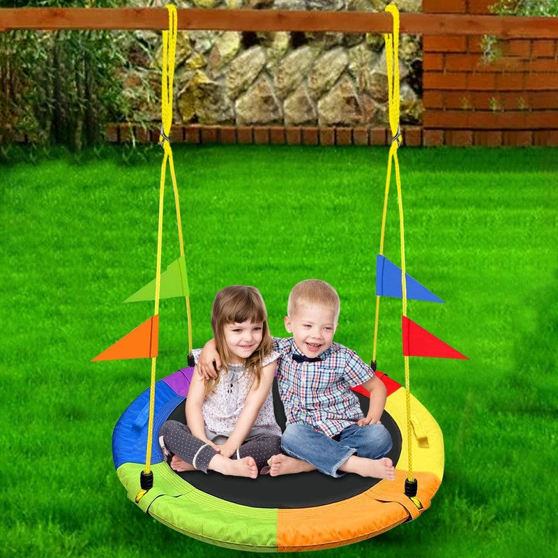 40" Saucer Swing 750lb Waterproof Oxford Tree Swing for Kids, Indoor/Outdoor8
