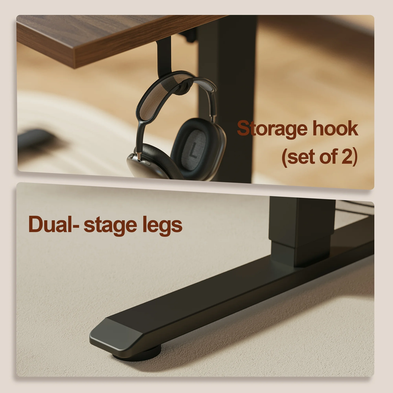 47.2in Electric Height Adjustable Standing Desk Ergonomic Home Office7