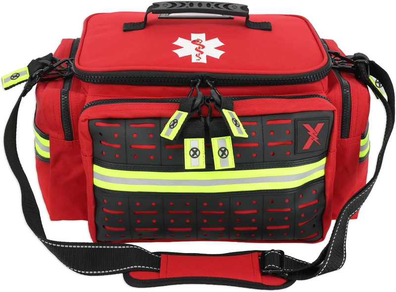Lightning X EMT Bag LXMB25 Fully Stocked 240+ EMS Trauma Kit Red7