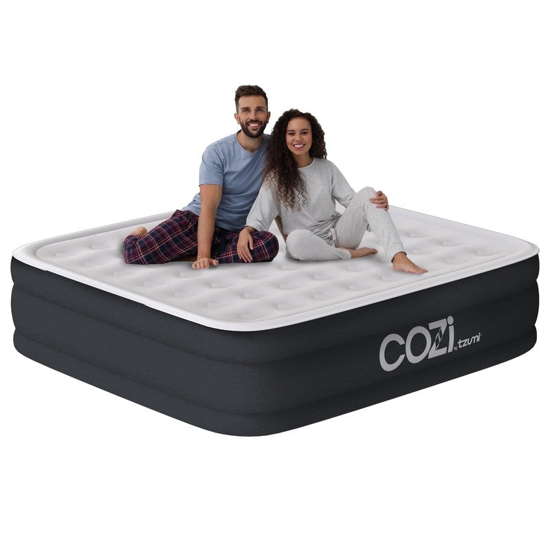 Cozi by  20” Air Mattress, Inflatable Bed with Built-In Pump for Camping, Home, 0