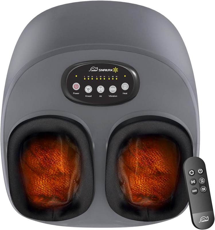 Shiatsu Foot Massager w/ Heat Remote Kneading Compression Size 1310