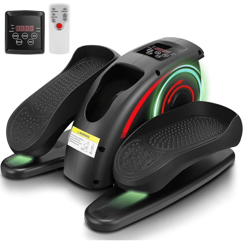 Compact Under Desk Mini Elliptical with Adjustable Speeds & LCD Monitor8
