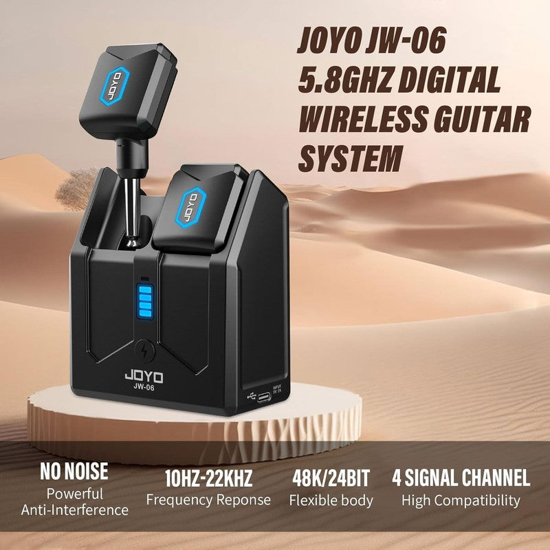 5.8GHz Wireless Guitar System Transmitter Receiver 4 Channel w/ Charging Box1