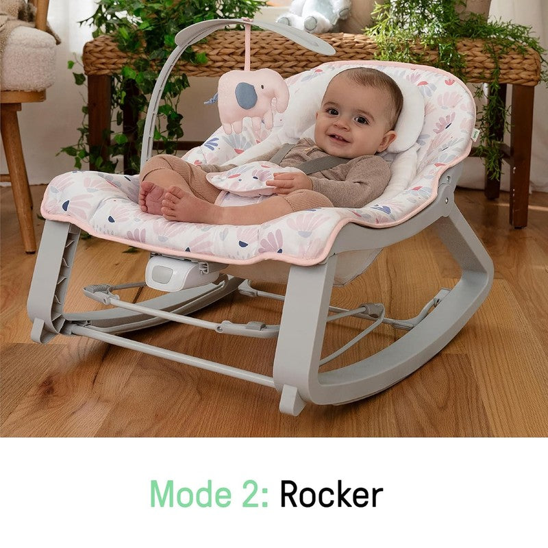 Keep Cozy 3 In 1 Grow with Me Vibrating Baby Bouncer Seat & Infant to Toddler Ro0