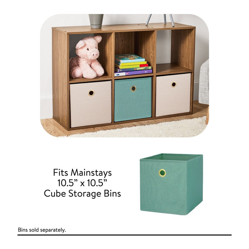 6 Cube Storage Organizer, Warm Walnut10